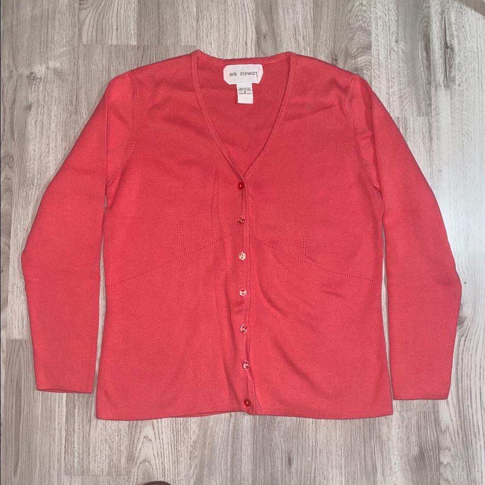 Erik Stewart Pink Long Sleeve Shirt Size M